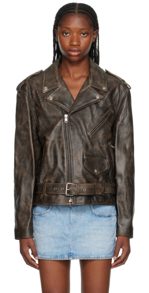 Isabel Marant - Black Faded Leather Jacket