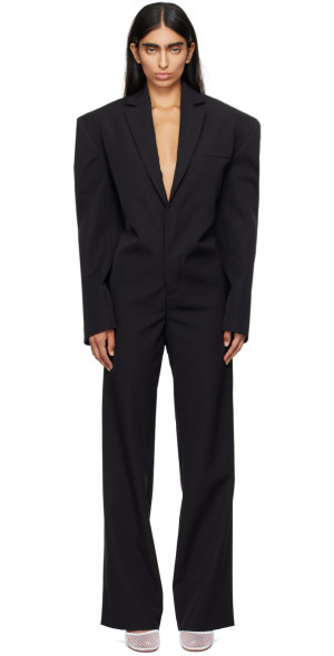 Jean Paul Gaultier - Black 'The Lace-Up Suit' Jumpsuit