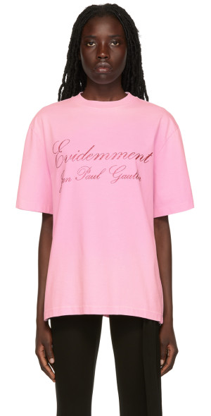 Jean Paul Gaultier - Pink 'Évidemment' T-Shirt