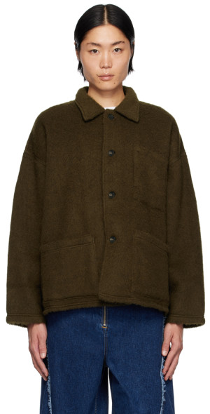JieDa - Khaki Brushed Jacket
