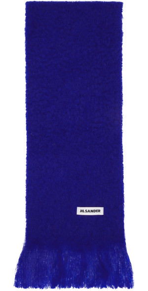 Jil Sander - Blue Plain Scarf
