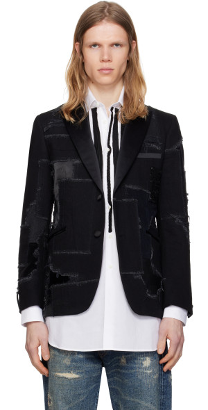 junya watanabe patchwork blazer