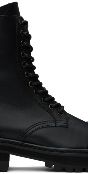 Junya Watanabe - Black Steer Oiled Boots