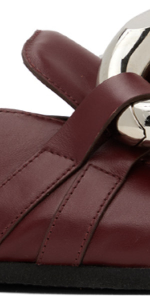 JW ANDERSON
Burgundy Curb Chain Loafers JW Anderson Burgundy Chain Loafers | Garmentory main image 2