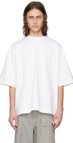 KAPTAIN SUNSHINE / Tシャツ/40/コットン/WHT/無地/KSHCEU001 KAPTAIN SUNSHINE - Off-White Tube T-Shirt