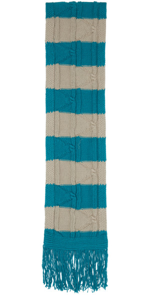 小物 Kiko Kostadinov MERLI SCARF Kiko Kostadinov Beige & Blue Merli Scarf Kiko Kostadinov
