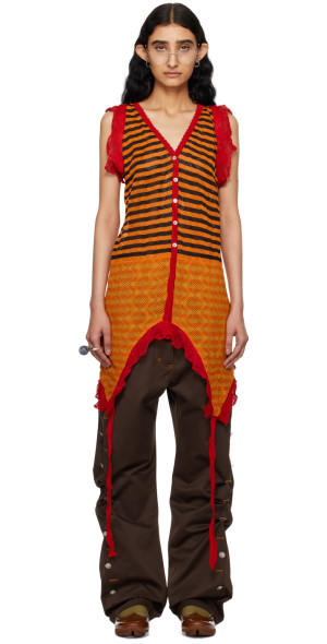 【22AW】Kiko Kostadinov IBLISH CARDIGAN 44 Kiko Kostadinov - Orange Spakona Cardigan