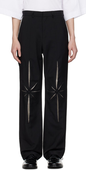 KUSIKOHC - Black Tailored Origami Trousers