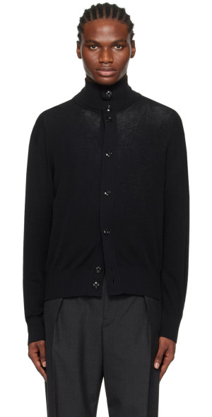 トップス LEMAIRE convertible cardigan S LEMAIRE Convertible Collar Cardigan - Brown | Garmentory