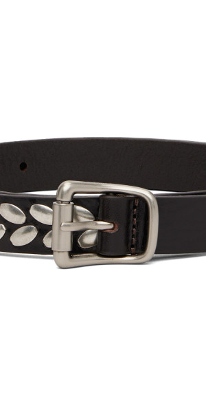 LEMAIRE - Brown Almond Stud 20 MM Belt