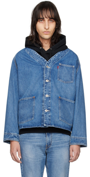 Levi's - Blue Union Engineer Denim Cardigan