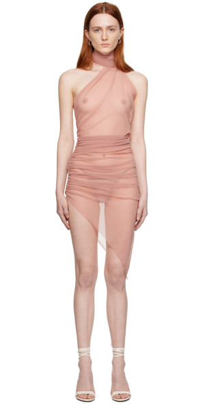 susana monaco gathered halter dress Susana Monaco Halter Low Back Maxi Dress main image 1
