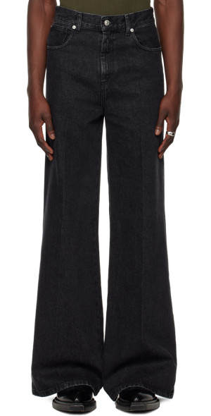 値下げ中送料込み　ルーダンLUUDAN 黒 デニムパンツ black phat LUUDAN DENIM PHAT PANT LU'U DAN: Black Phat Jeans | SSENSE