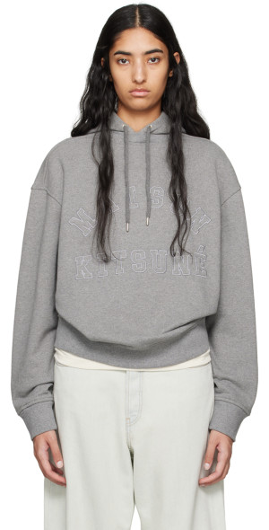 Maison Kitsuné - Gray Varsity Hoodie
