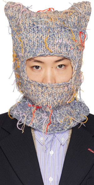 Maison Martin Margiela バラクラバ Maison Margiela - Blue Handmade Balaclava