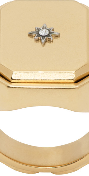 Maison Margiela - Gold Enamel Animation Signet Ring