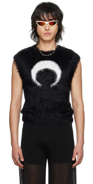 最終値下げ！【新品タグ付】Marine Serre Wild Puffy ベスト Marine Serre - Black Wild Puffy Vest