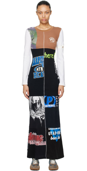 chinese dress ladies MARINE SERRE ALL OVER MOON MAXI DRESS