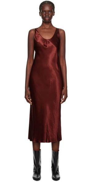 max mara leisure talete satin midi dress MAX MARA Leisure Talete crinkled-satin midi dress