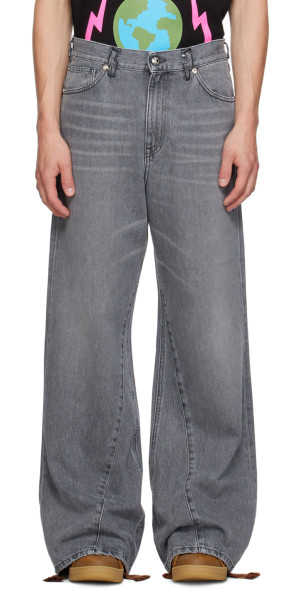 Members of the Rage - Gray Classic Racer Jeans