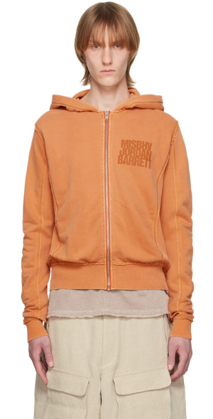 MISBHV - Orange Jordan Barrett Edition Zipped Hoodie