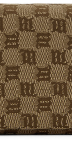 MISBHV - SSENSE Exclusive Brown & Taupe Jacquard Monogram Phone Pouch