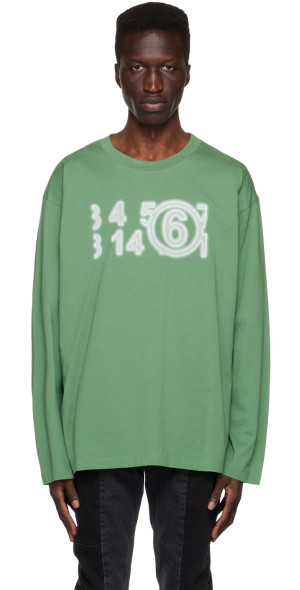 MM6 Maison Margiela - Green Zoom Long Sleeve T-Shirt