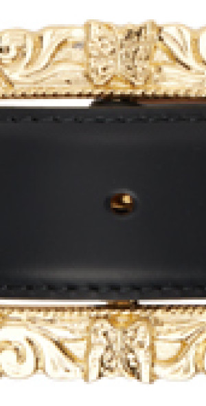 NEEDLES - Black Papillon Square Buckle Belt