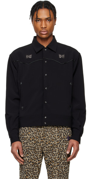 NEEDLES - Black Piping Cowboy Jacket