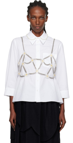 Noir Kei Ninomiya - Silver Petal Body Chain