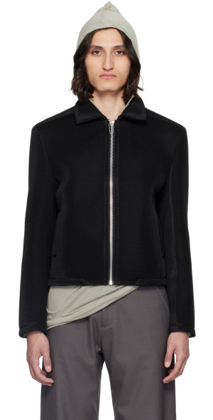 ジャケット・アウター Omar Afridi Black zip up jacket Omar Afridi - Black Zip Jacket