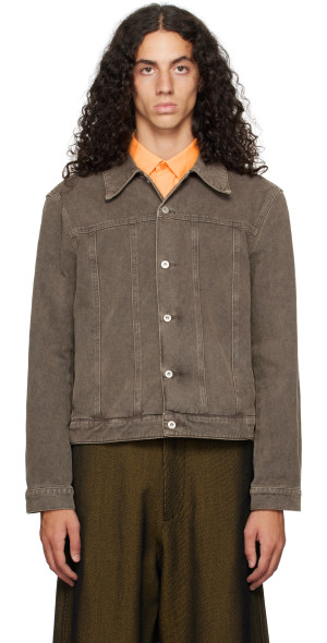Omar Afridi - Brown Axes Denim Jacket