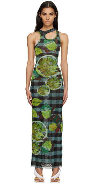 ottolinger multicolor mesh maxi dress Mesh Maxi Dress