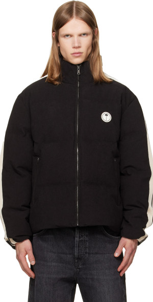Palm Angels - Black Tree Logo Cord Track Down Jacket