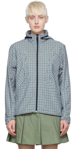 paria /FARZANEH - White Cotton Check Jacket