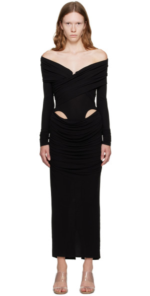 paris georgia event matte jersey nomi dress black Paris Georgia