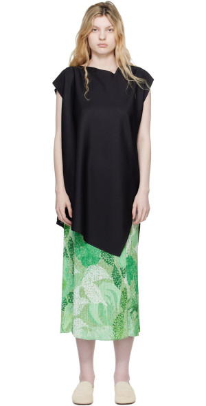 PLEATS PLEASE ISSEY MIYAKE - Black A-POC Sea Glass Top