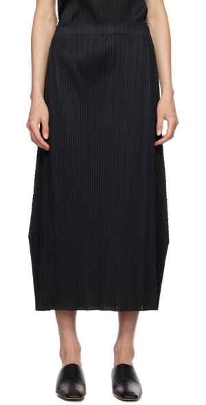 PLEATS PLEASE ISSEY MIYAKE - Black Monthly Colors June Maxi Skirt