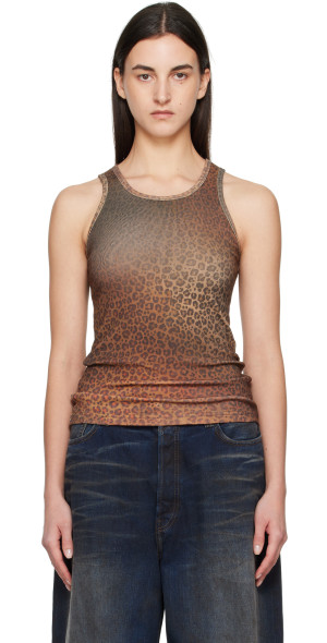 Praying - Brown Cheetah Tank Top