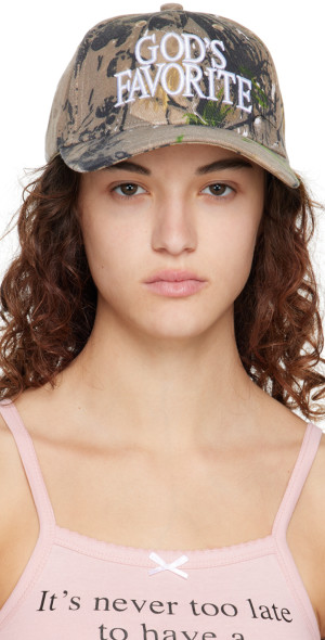 Praying - SSENSE Exclusive Khaki 'God's Favorite' Real Tree Cap