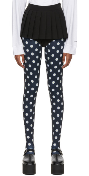 Pushbutton SSENSE Exclusive Black Pleated Skort