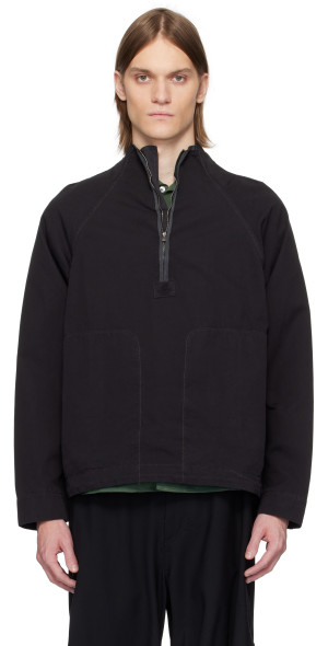 RANRA - Black Ganga Soft Cotton Track Jacket