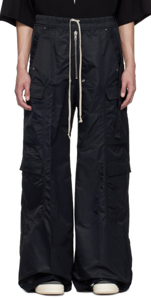 Rick Owens DRKSHDW - Black Double Cargo Jumbo Belas Cargo Pants