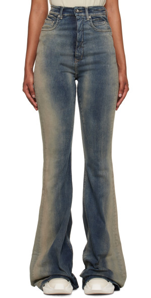 Rick Owens DRKSHDW - Blue Bolan Bootcut Jeans