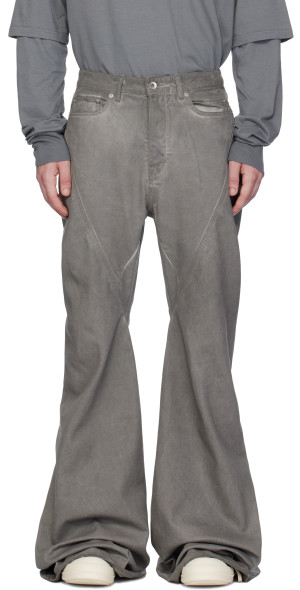 Rick Owens DRKSHDW - Gray Porterville Bias Bootcut Jeans