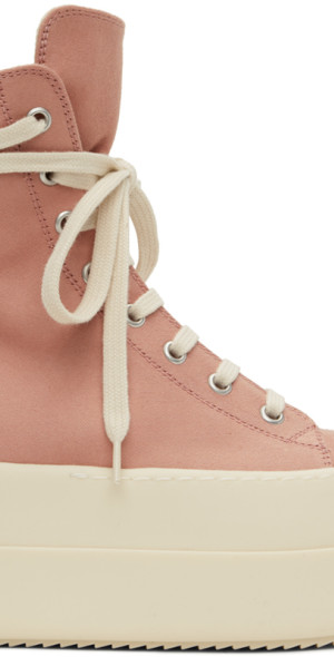 Rick Owens DRKSHDW - Pink Double Bumper Sneakers