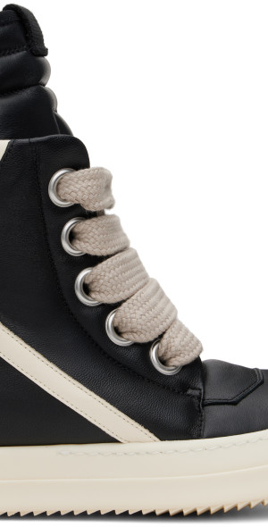 靴 Rick Owens Jumbolaced Geobasket high-top Rick Owens (リックオウエンス) - JUMBOLACE GEOBASKET BLACK