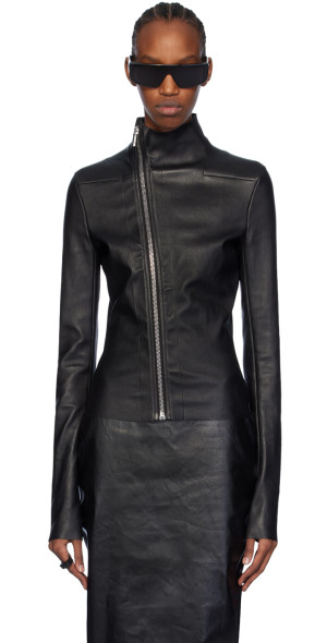 Rick Owens - Black Gary Leather Jacket
