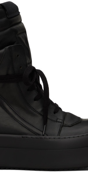 Rick Owens - Black Mega Bumper Geobasket Sneakers