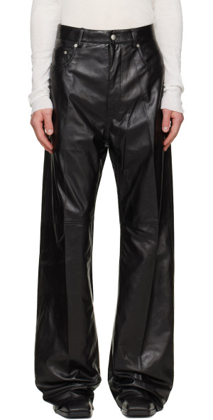 Rick Owens - Black Tower Geth Leather Pants
